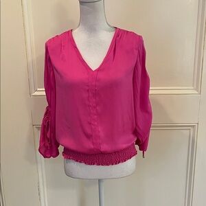 Philosophy Pink Blouse with Gathered Hem